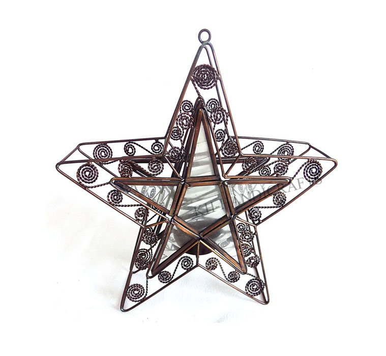 Star Shape T Light Holder